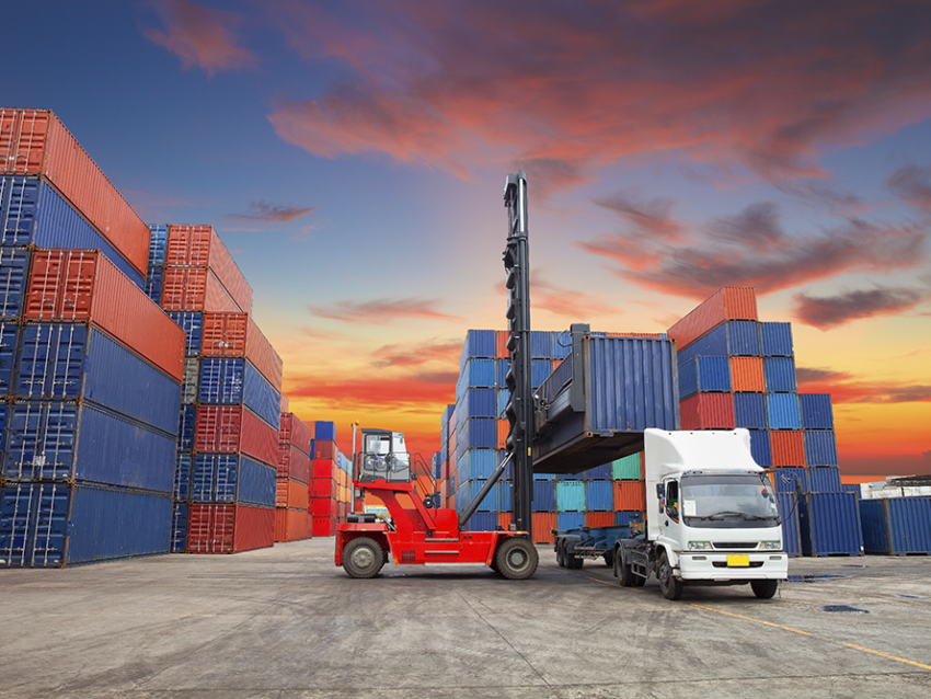 Containers In The Port